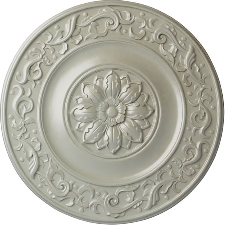 Ekena Millwork Milan Ceiling Medallion, Hand-Painted Flash Copper, 47 5/8"OD x 2 3/4"P CM47MIFCS